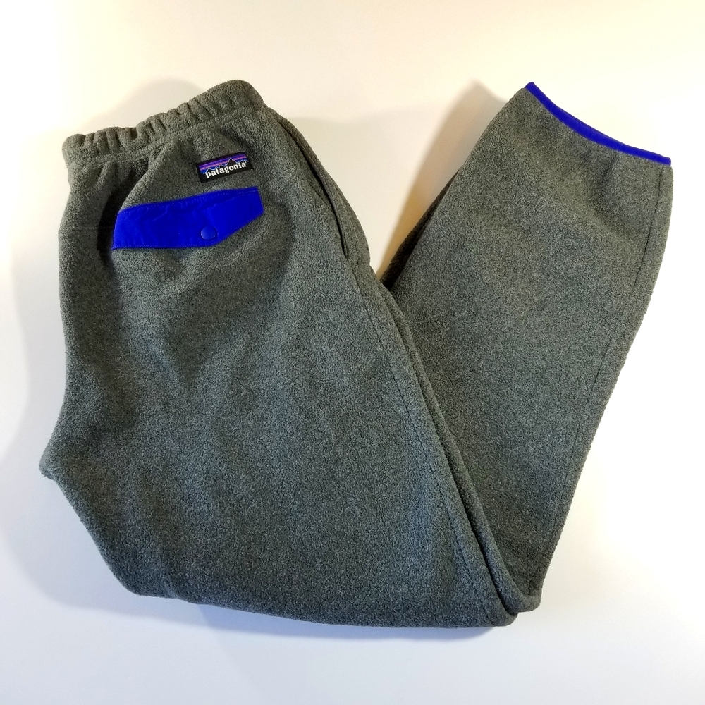 Vintage Patagonia Heavyweight Capilene Fleece Jogger Baselayer Sweatpants Grey